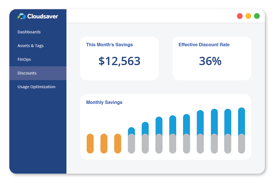 Discount Savings Dashboard