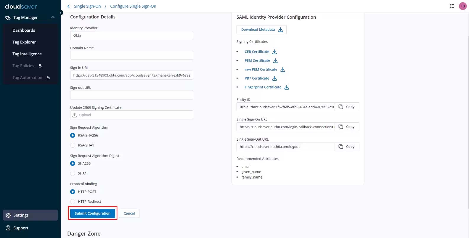 SAML IDP SSO 20